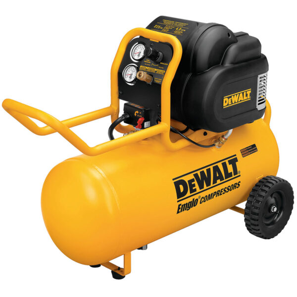 DEWALT Compressor, Oil Free, High Pressure, Low Noise, Horizontal, Portable, 15-Gallon, 1.6 Hp, 225 Psi