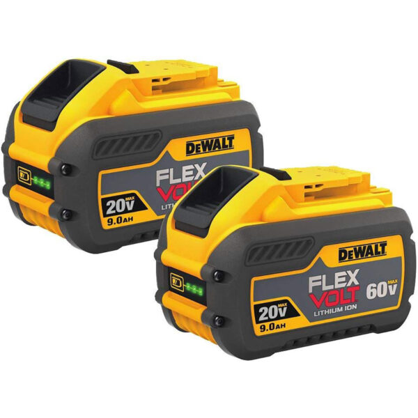 DEWALT FLEXVOLT 20V/60V MAX* Batteries, 9.0-Ah, 2-Pack