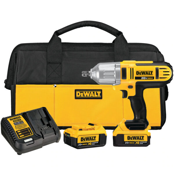 DEWALT 20V Max Impact Wrench, High Torque, Hog Ring Anvil, 1/2-Inch