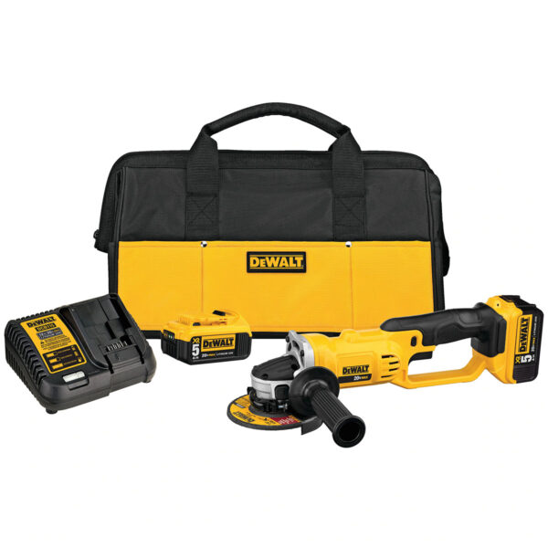 DEWALT 20V MAX* Lithium Ion Angle Grinder Tool Kit, 4-1/2-Inch