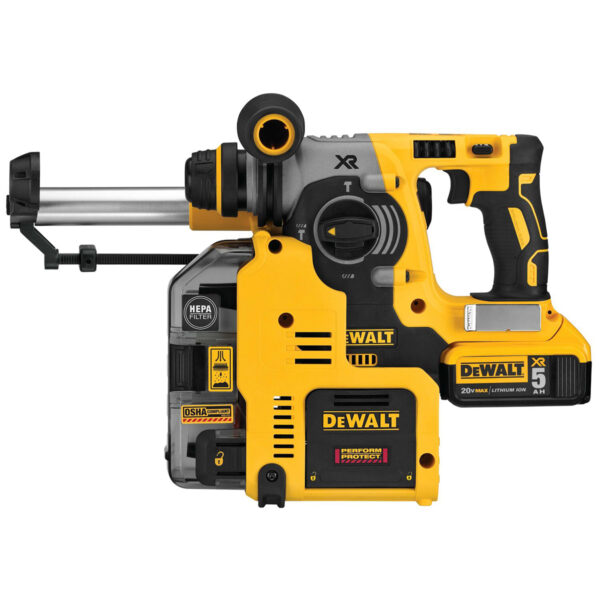 DEWALT 20V Max Sds Rotary Hammer Drill Kit, 5-Ah Batteries