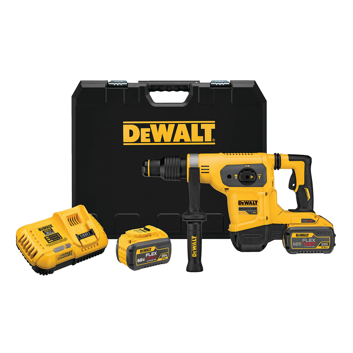 DEWALT FLEXVOLT 60V MAX Rotary Hammer Drill Combination Kit 1 9 16 in. Fastek Inc