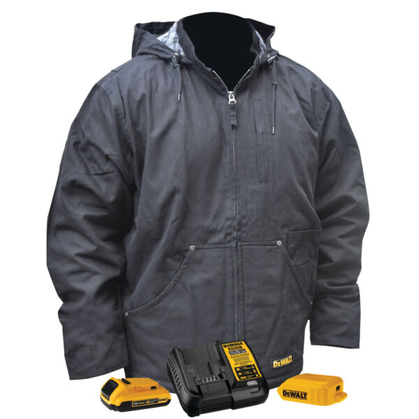 DEWALT HEATED BLACK JACKET KIT - L