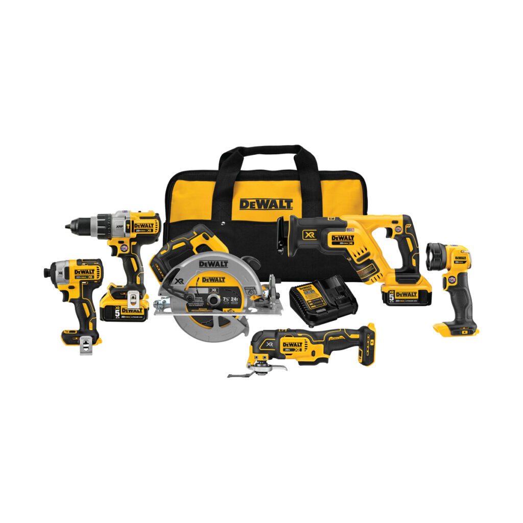 DeWalt 20V Max XR Brushless Combo Kit, Premium 6-Tool