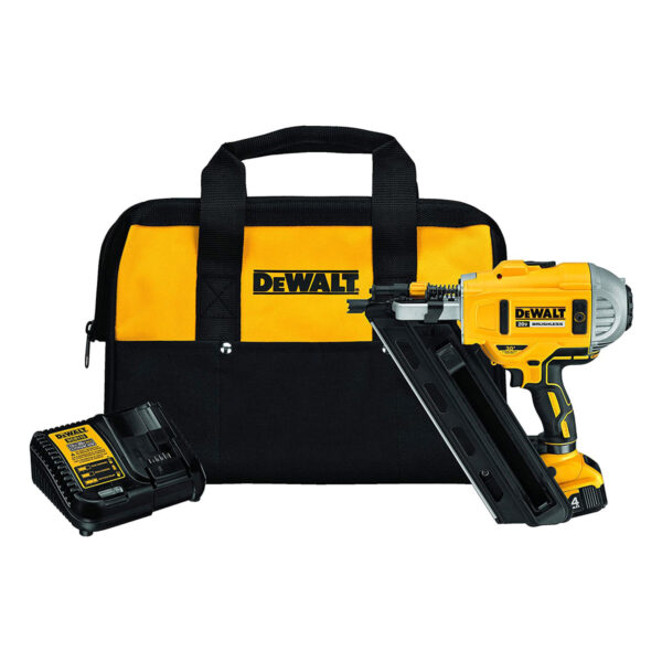 DEWALT 20V MAX* Cordless 30 degree Paper Collated Framing Nailer Kit