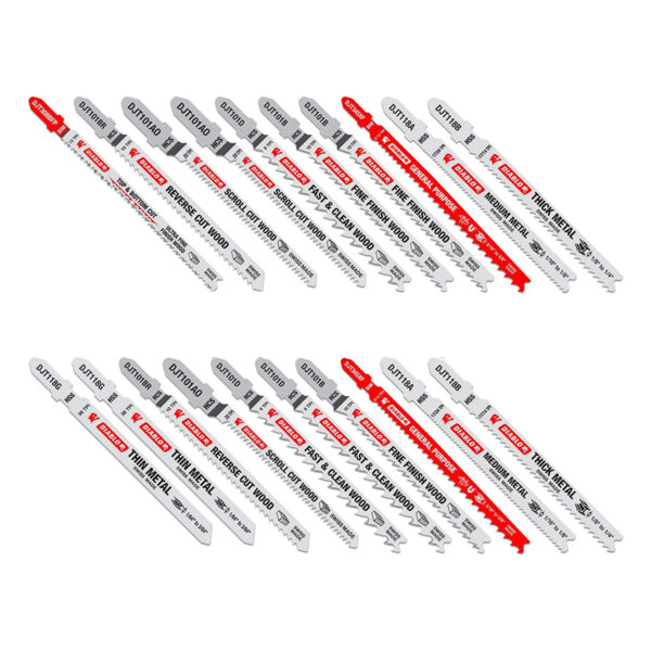 Diablo 20 pc T-Shank Jig Saw Blade Set for Wood & Metal (20-Piece)