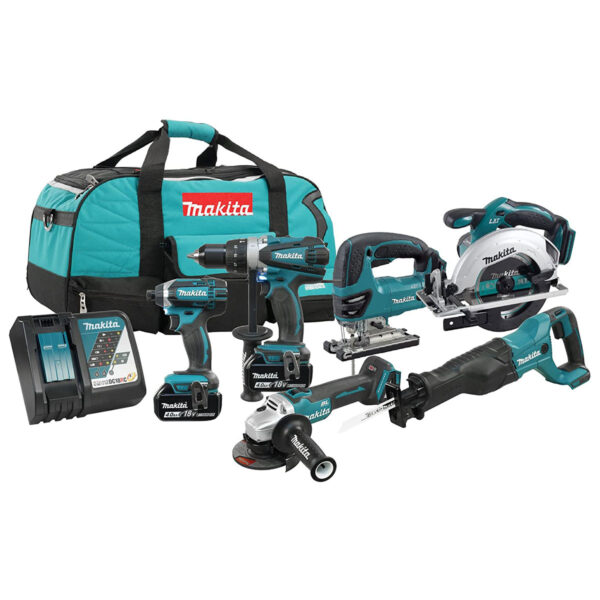 MAKITA 6 PC 4AMP COMBO KIT