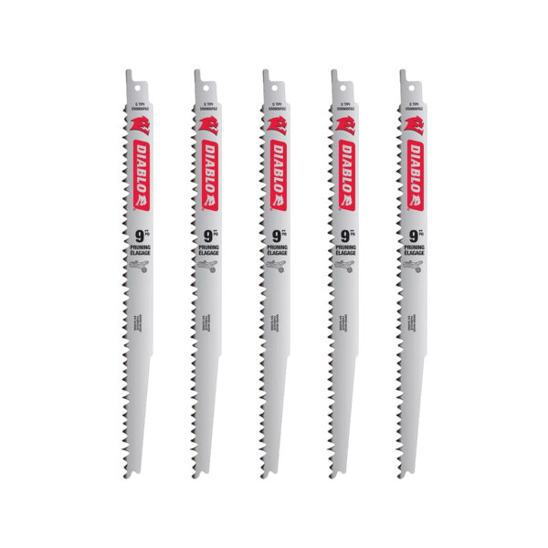 Diablo 9" Fleam Ground Recip Blade for Pruning (5-Pack)