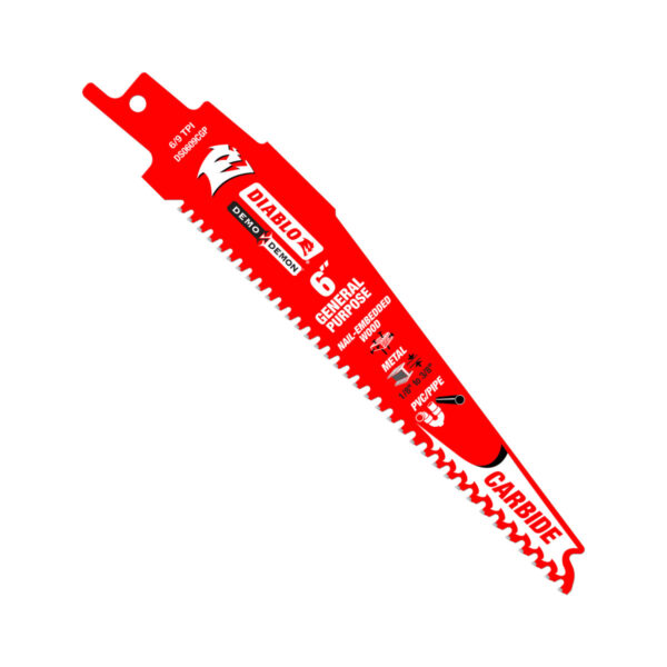 Diablo 9" Demo Demon Carbide Recip Blade for Nail-Embedded Wood