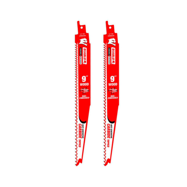 Diablo 9" Demo Demon Carbide Recip Blade for Nail-Embedded Wood
