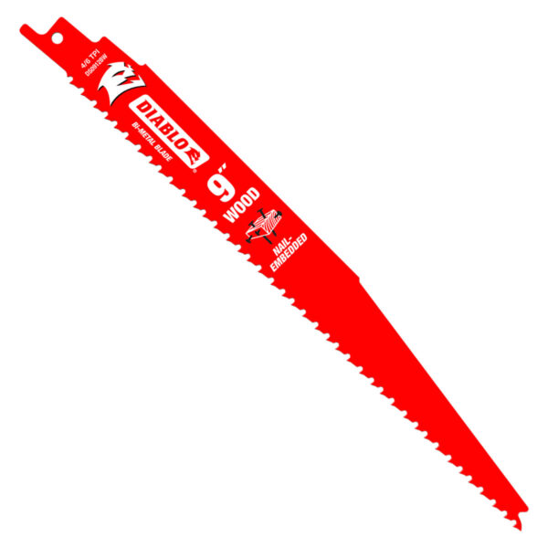 Diablo 9" Bi-Metal Recip Blade for Nail Embedded Wood