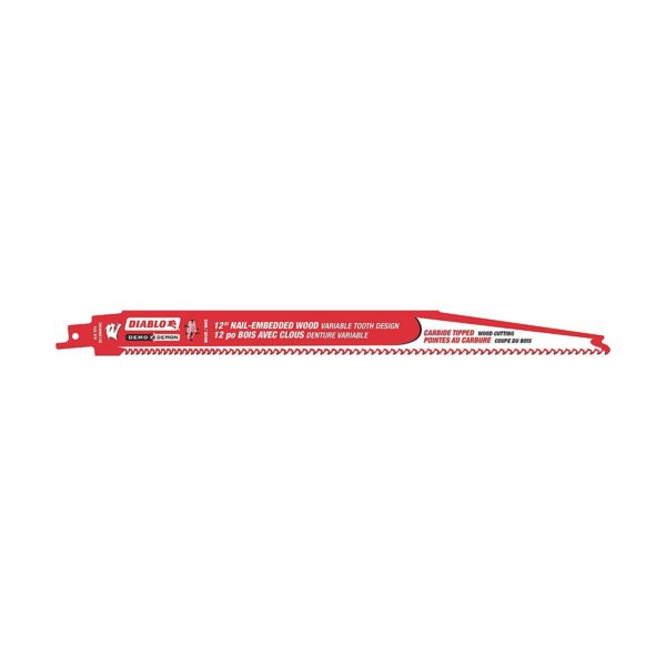 Diablo 12" Demo Demon Carbide Recip Blade for Nail-Embedded Wood (3-Pack)