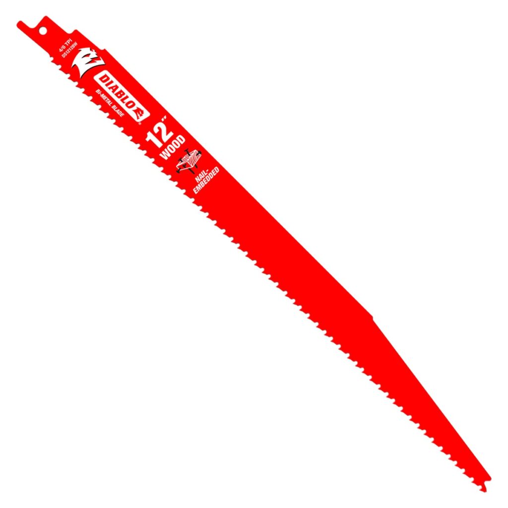Diablo 12" Bi-Metal Recip Blade for Nail-Embedded Wood