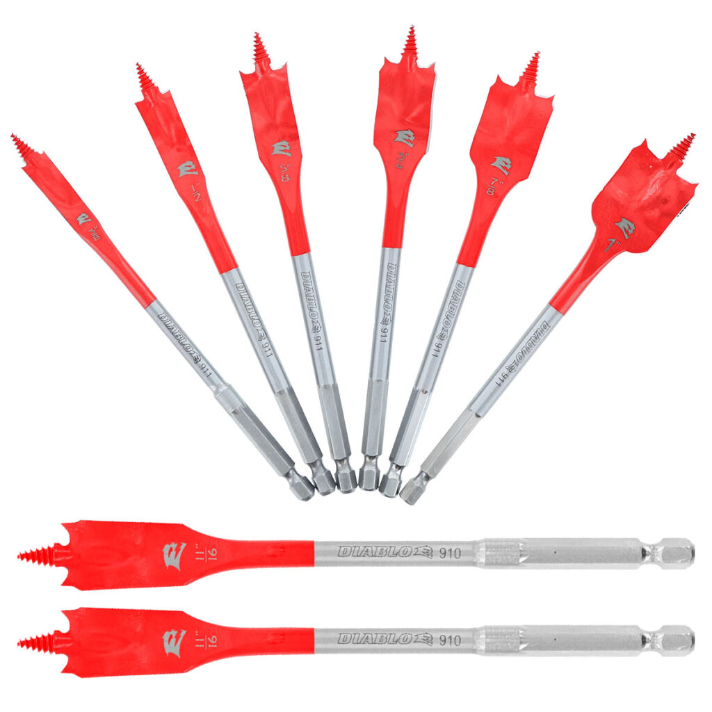 Diablo 6+2 pc Spade Bit Set