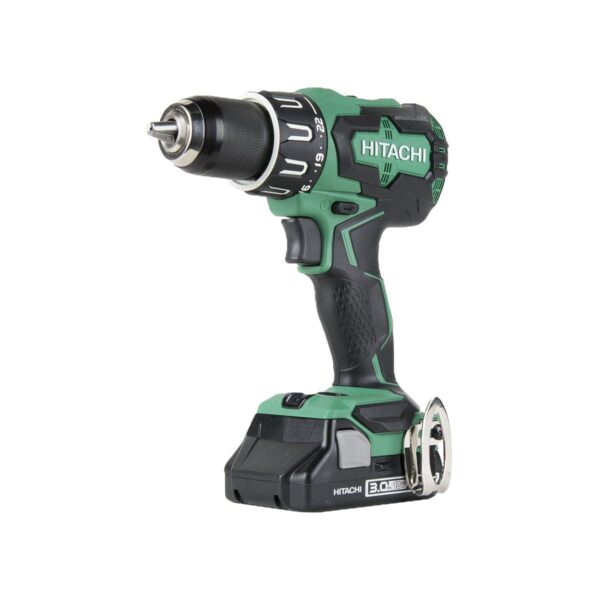 HITACHI 18V LITHIUM ION BRUSHLESS HAMMER DRILL W/ 1.5AH BATTERY