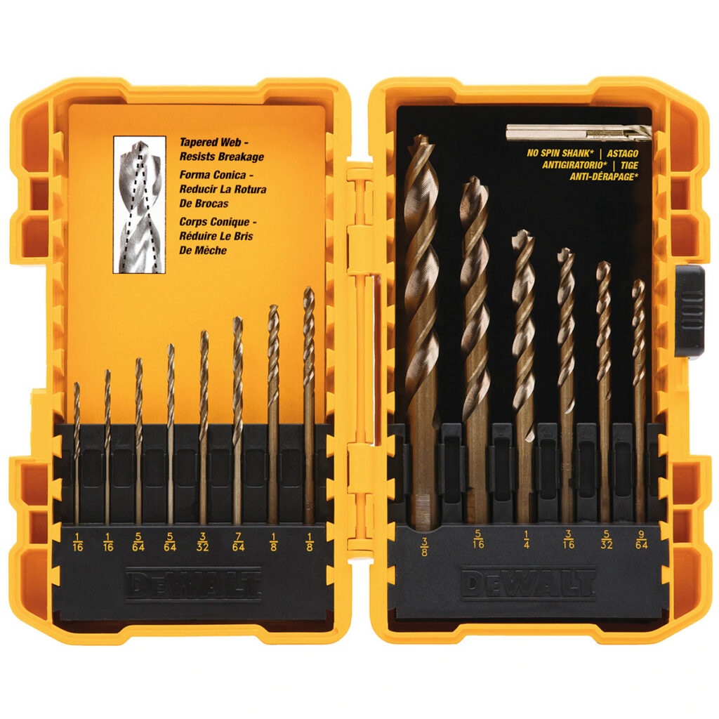 DeWalt 14-Piece Pilot-Point Twist Drill Bit Assortment