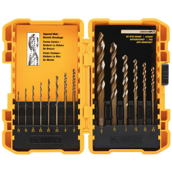 DEWALT 14-Piece Pilot-Point Twist Drill Bit Assortment