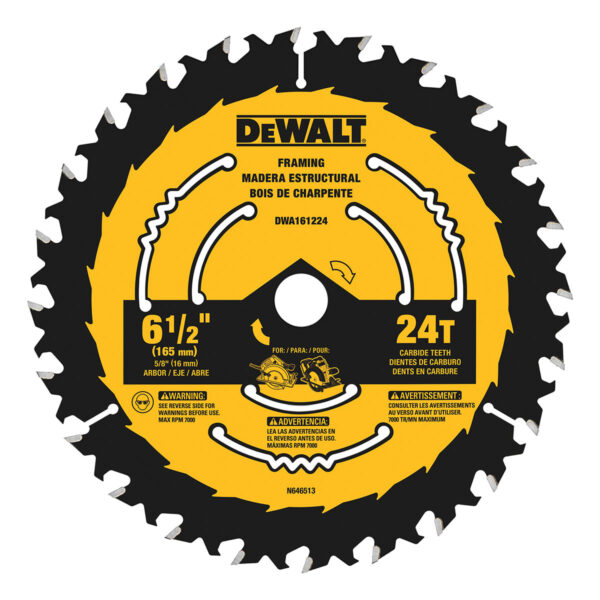 DEWALT 6-1/2-Inch 40-Tooth Circular Saw Blade