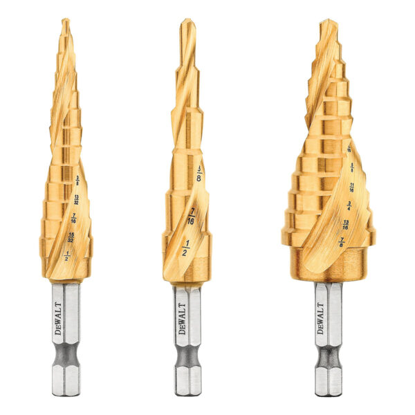 DEWALT Step Drill Bit Set, 3-Piece