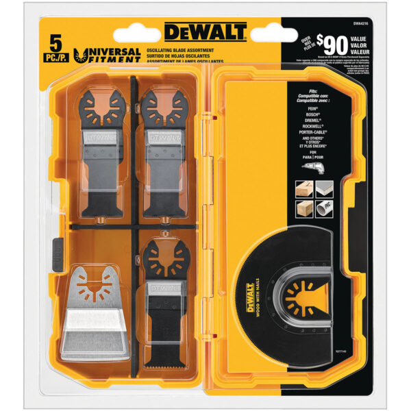 DEWALT Oscillating Tool Blades Kit, 5-Piece