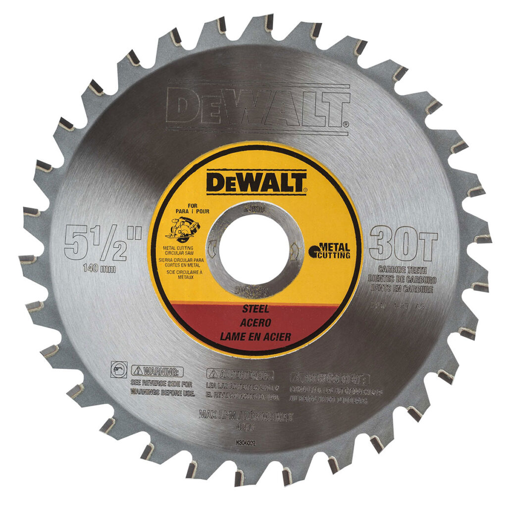 5-1/2" 30T Ferrous Metal Cutting Blade 20mm Arbor