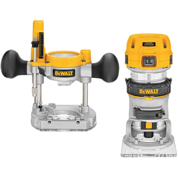DEWALT Router Fixed/Plunge Base Kit, Variable Speed, 1.25-Hp Max Torque
