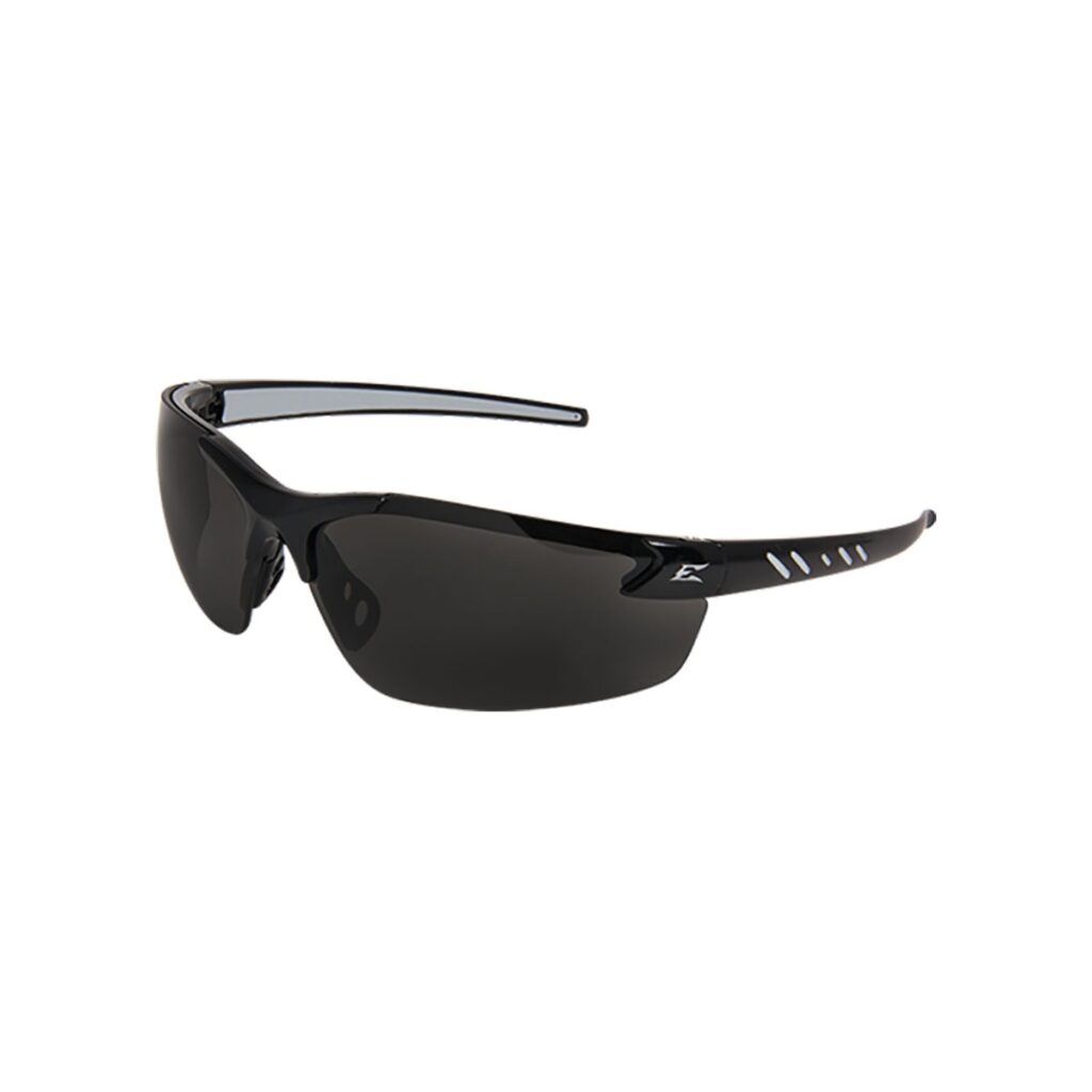 Edge Zorge Black Frame Smoke Lens Safety Glasses