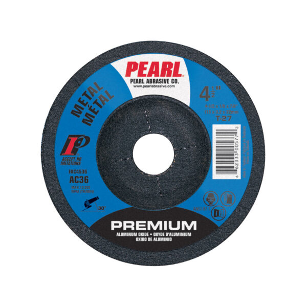 Pearl FAC4560 Premium Flexible Grinding Wheel 4-1/2 x 1/8 x 7/8 AC60