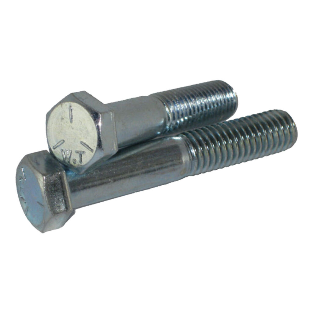5/16"-18 X 2-1/2" F/T Hex Cap Bolt GR 5 Zinc (Qty: 1000)