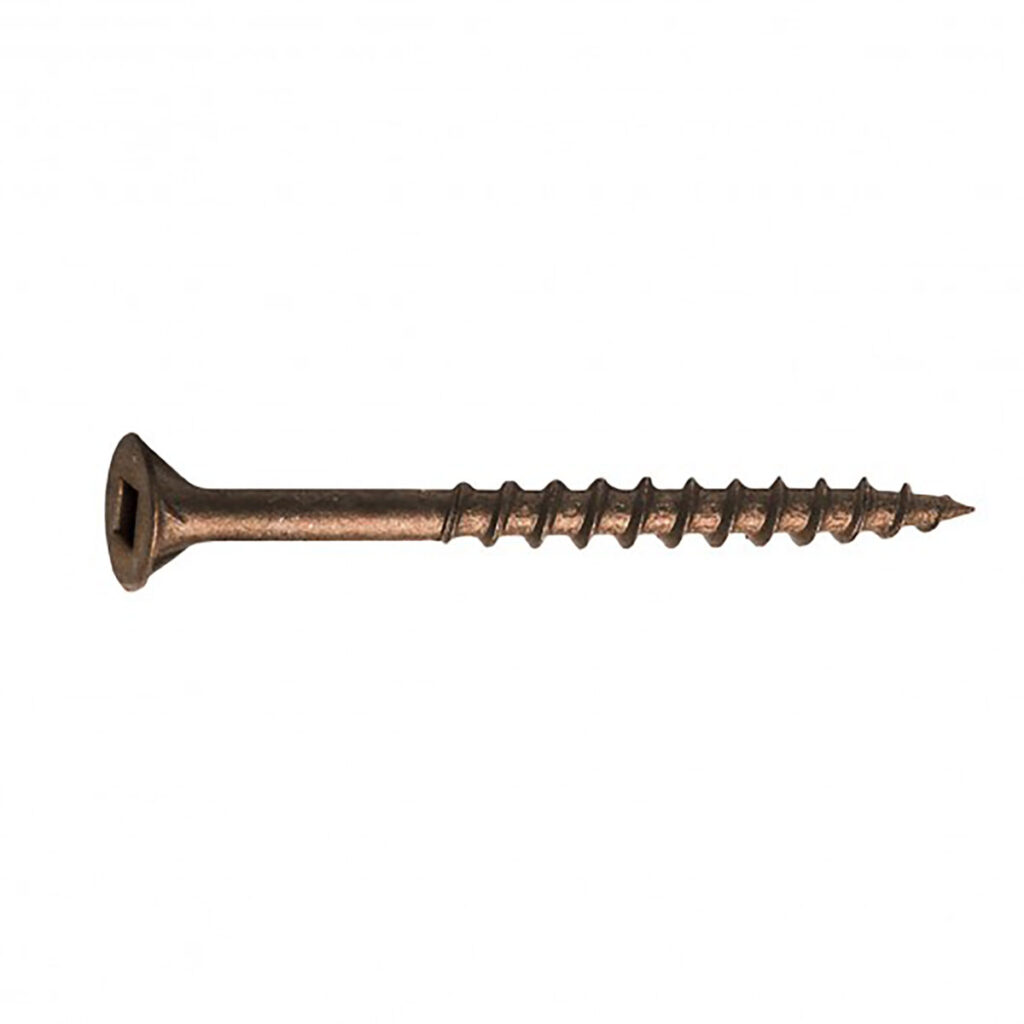 8 X 2" Brown Deck Screw Type 17 w/ Nibs (Qty: 1000)