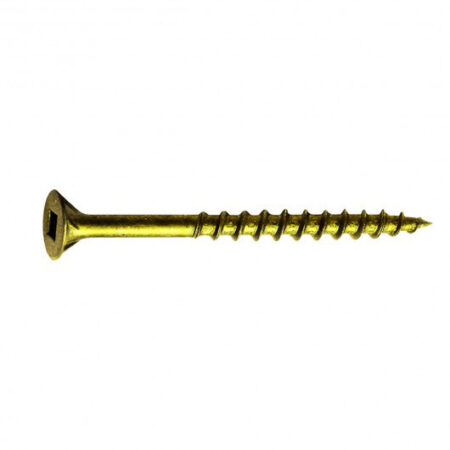 FLAT SOCKET YELLOW ZINC CONSTRUCTION SCREWS WITH NIBS 10