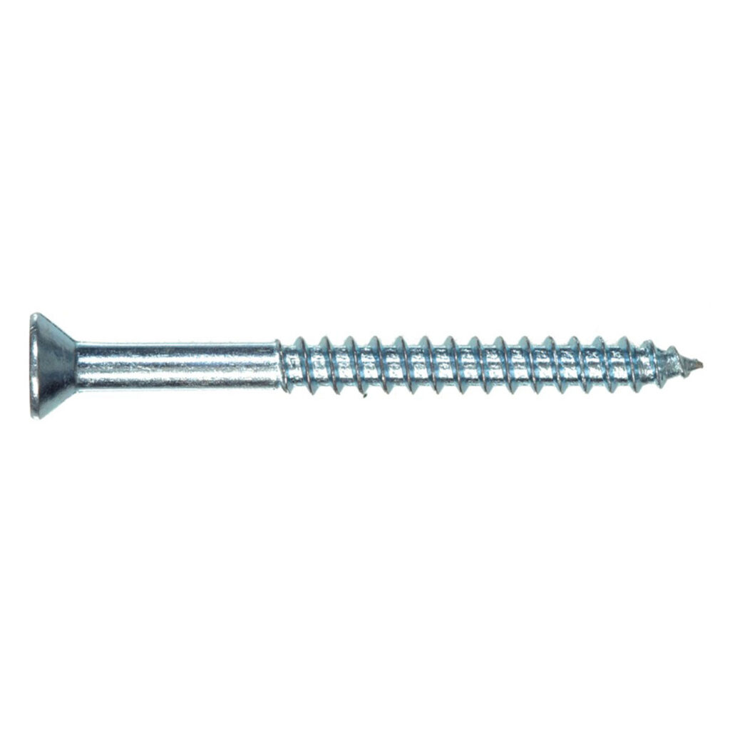 FLAT WOOD SCREW ZINC 23