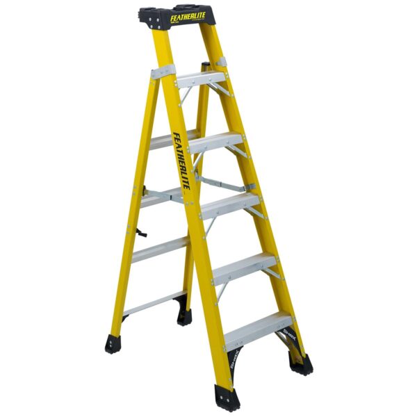 Featherlite 6' Cross Step Fiberglass Type 1a 300lb Cap. Ladder