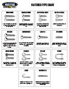 Fastener Type Chart