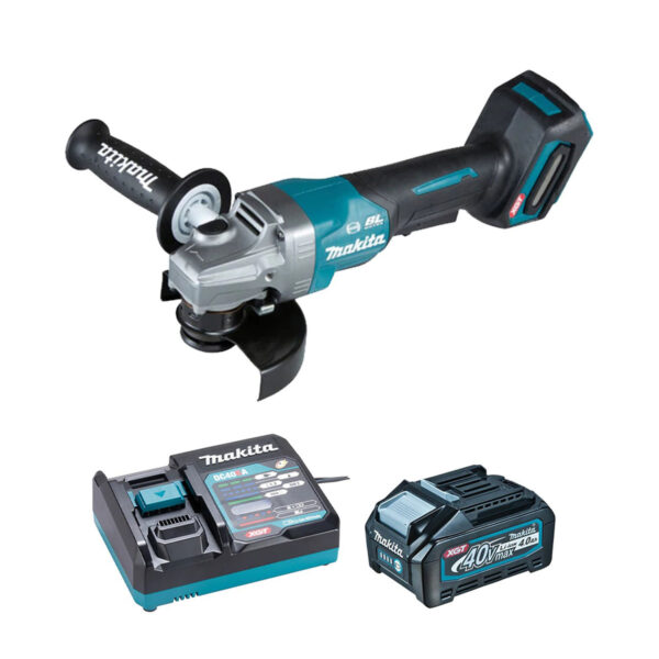 MAKITA XGT 40V (4.0 AH) MAX LI-ION BRUSHLESS 5" ANGLE GRINDER KIT (PADDLE SWITCH)