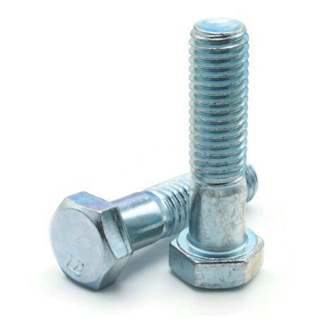 GR2 HEX CAP SCREWS MEDIUM CARBON STEEL HEAT TREATED ZINC 41