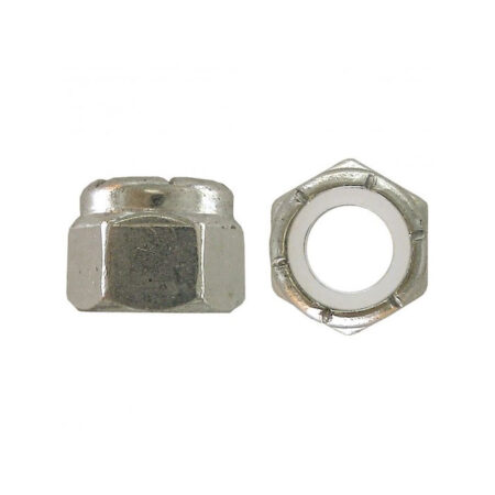 GR2 NYLON INSERT LOCK NUTS ZINC 12