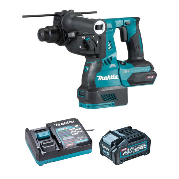 MAKITA XGT 40V (4.0 AH) MAX LI-ION BRUSHLESS 1-1/8" ROTARY HAMMER KIT