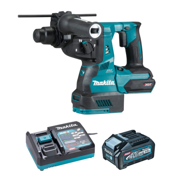 MAKITA XGT 40V (4.0 AH) MAX LI-ION BRUSHLESS AWS AFT 1-1/8" ROTARY HAMMER KIT