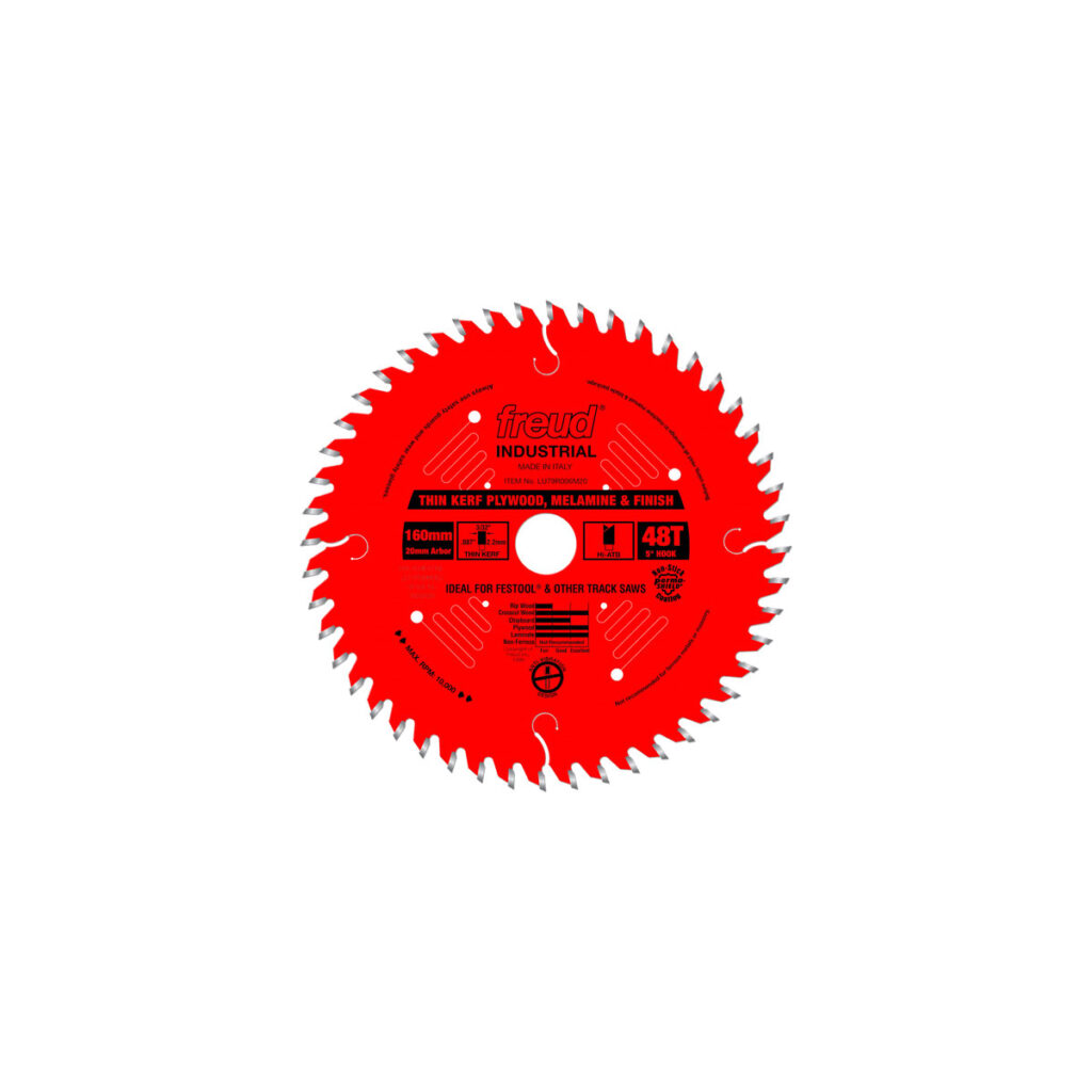 6 1/4" Thin Kerf Ultimate Plywood & Melamine Blade (Track Saw)