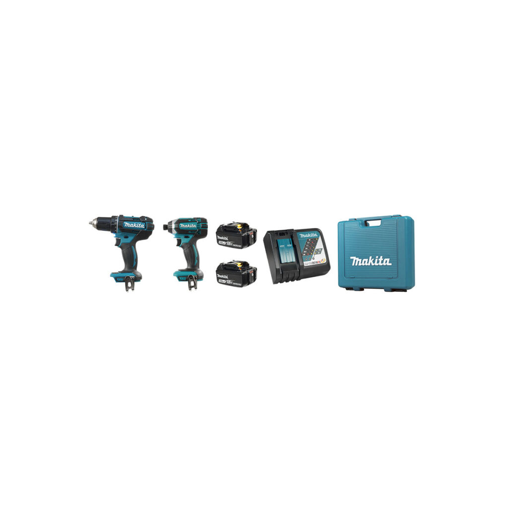Makita 2 Tool, 18V, 3.0Ah Driver Drill/ Impact Tool Kit