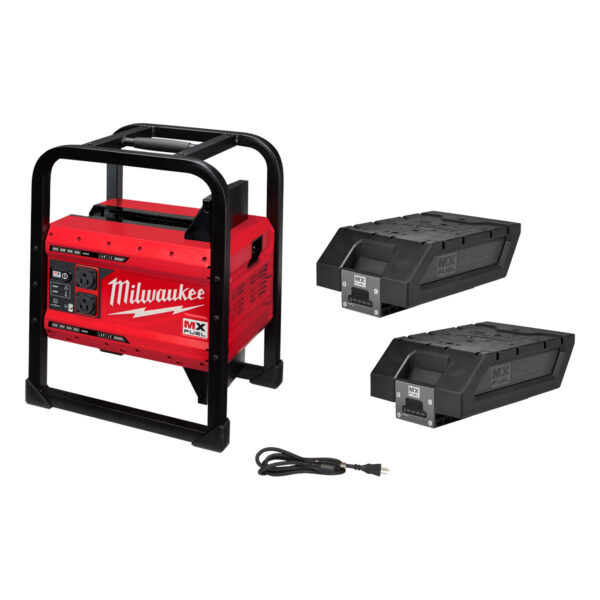 MILWAUKEE MX FUEL 2KW POWER SUPPLY W/ 2 6AH XC BATTERIES