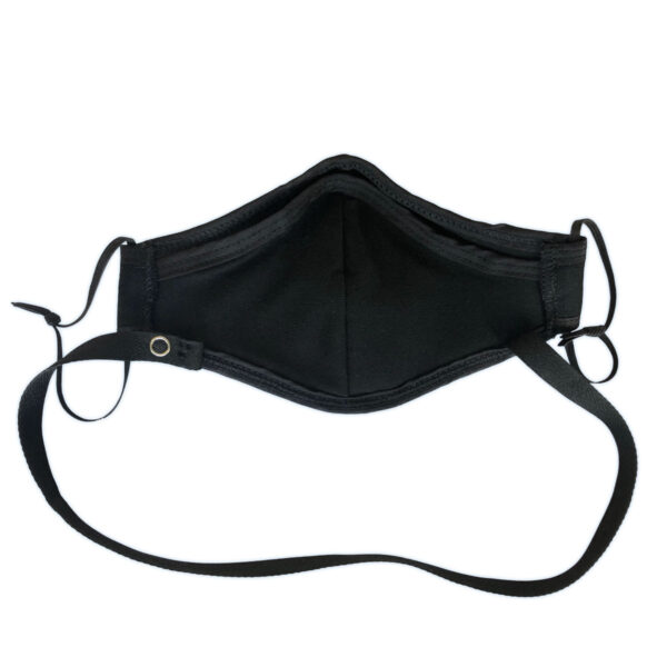 COTTON FACE MASK, BLACK,LG/EA