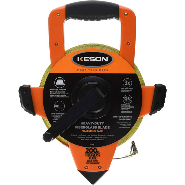 Keson 200' Imperial Fiberglass Tape Measure