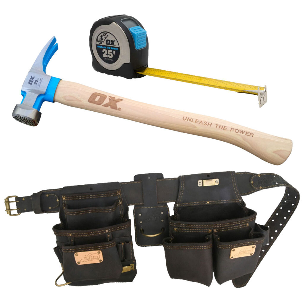 OX Pro Framers Tool Rig 3PC Framers Kit