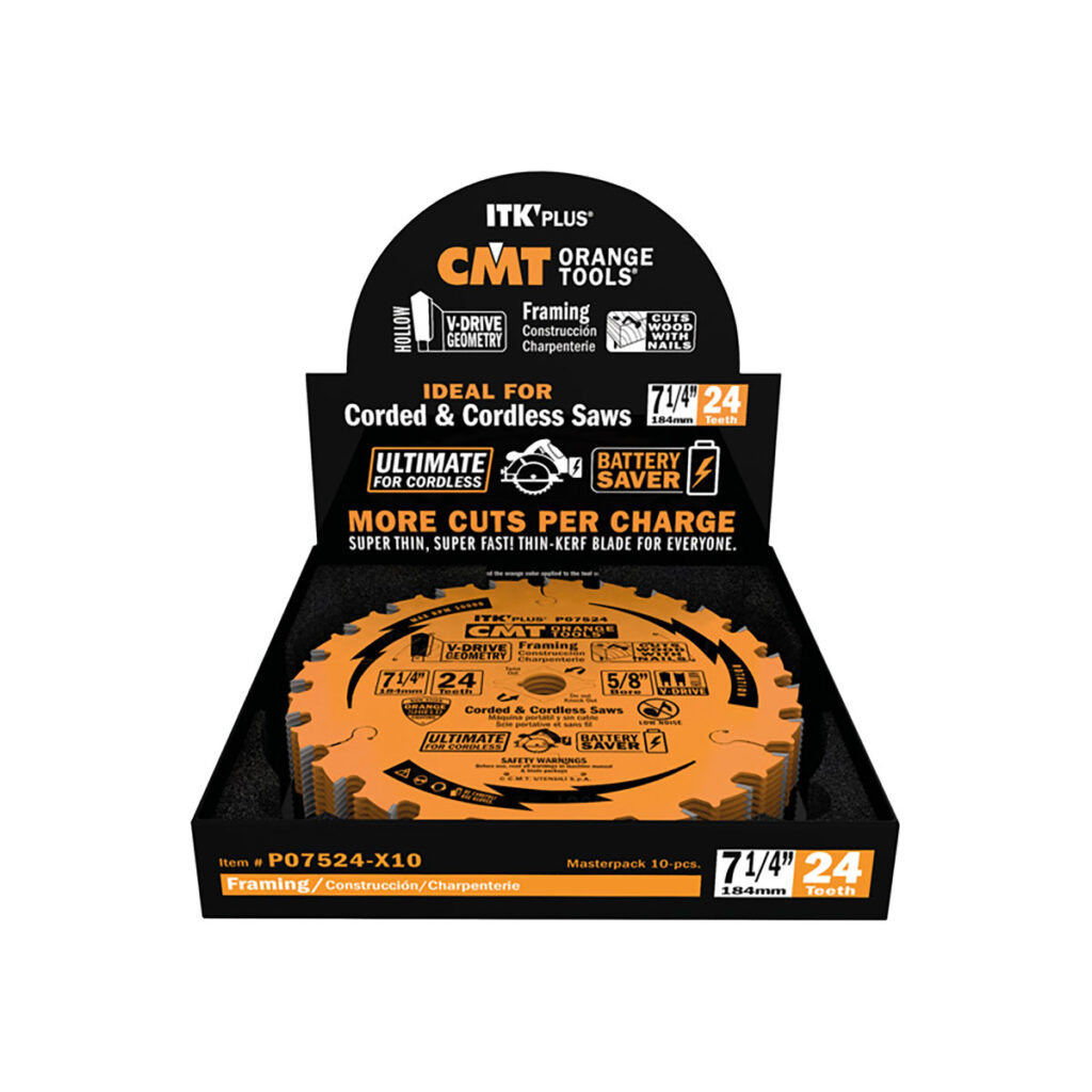 CMT ITK Plus 7 1/4" X 24 Tooth Circular Saw Blade
