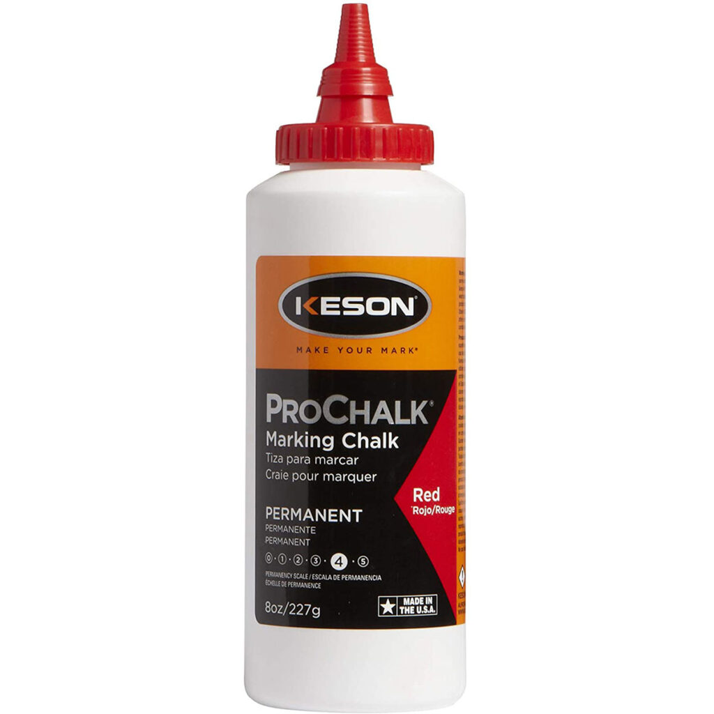 Keson Red Perma Mark Chalk 8oz