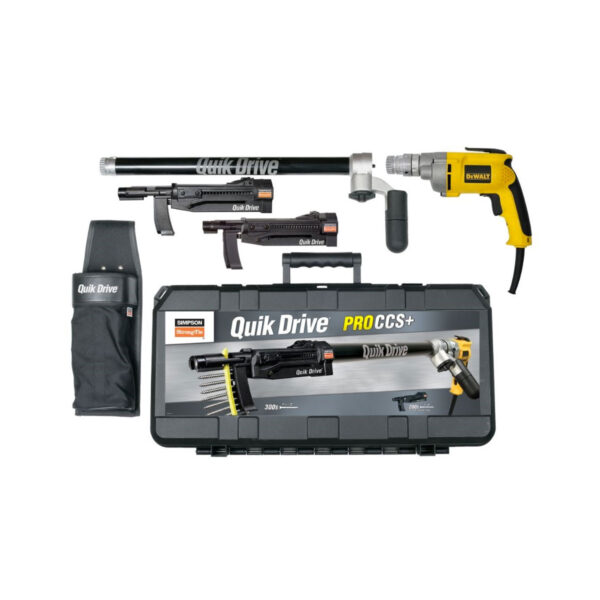 Quik Drive PROCCS+ Multi-Purpose Combo System w/ DeWalt 2500 RPM Screwdriver Motor
