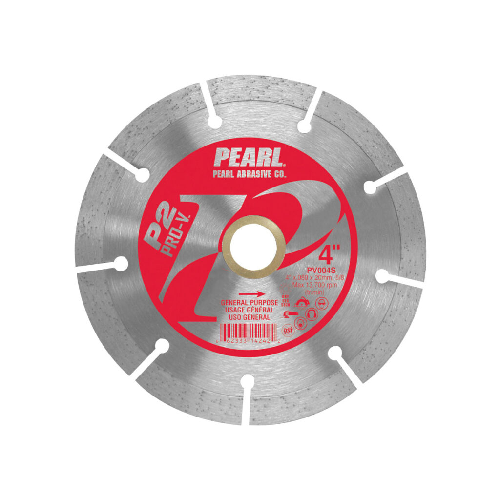 Pearl PV045S P2 Pro-V Segmented Blades for Concrete and Masonry 4-1/2" x .080 x 5/8,7/8