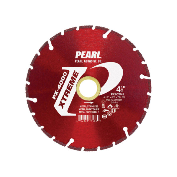 Pearl PX4CW45 Xtreme™ PX-4000 Diamond Wheel 4-1/2 x .050 x 5/8 , 7/8